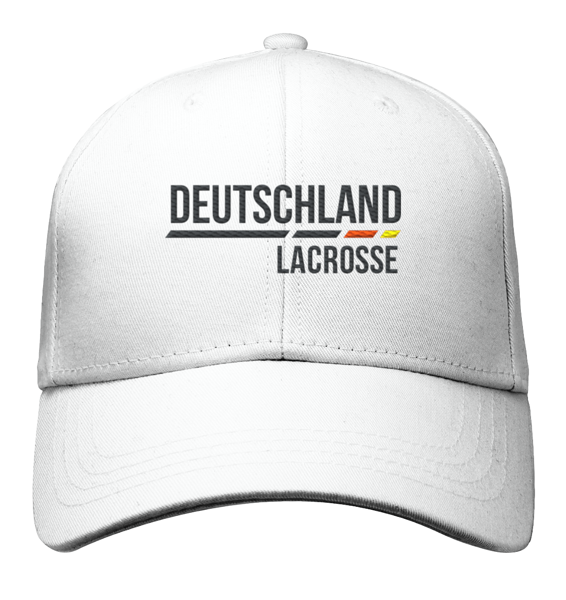 Baseball cap white (embroidery) - organic cotton