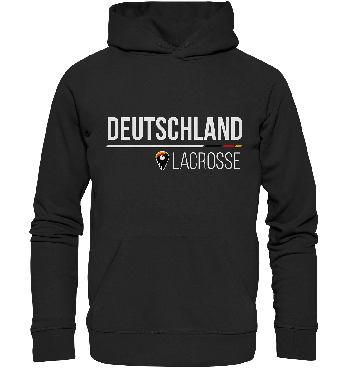 Deutschland Lacrosse Hoodie - Bio-Baumwolle