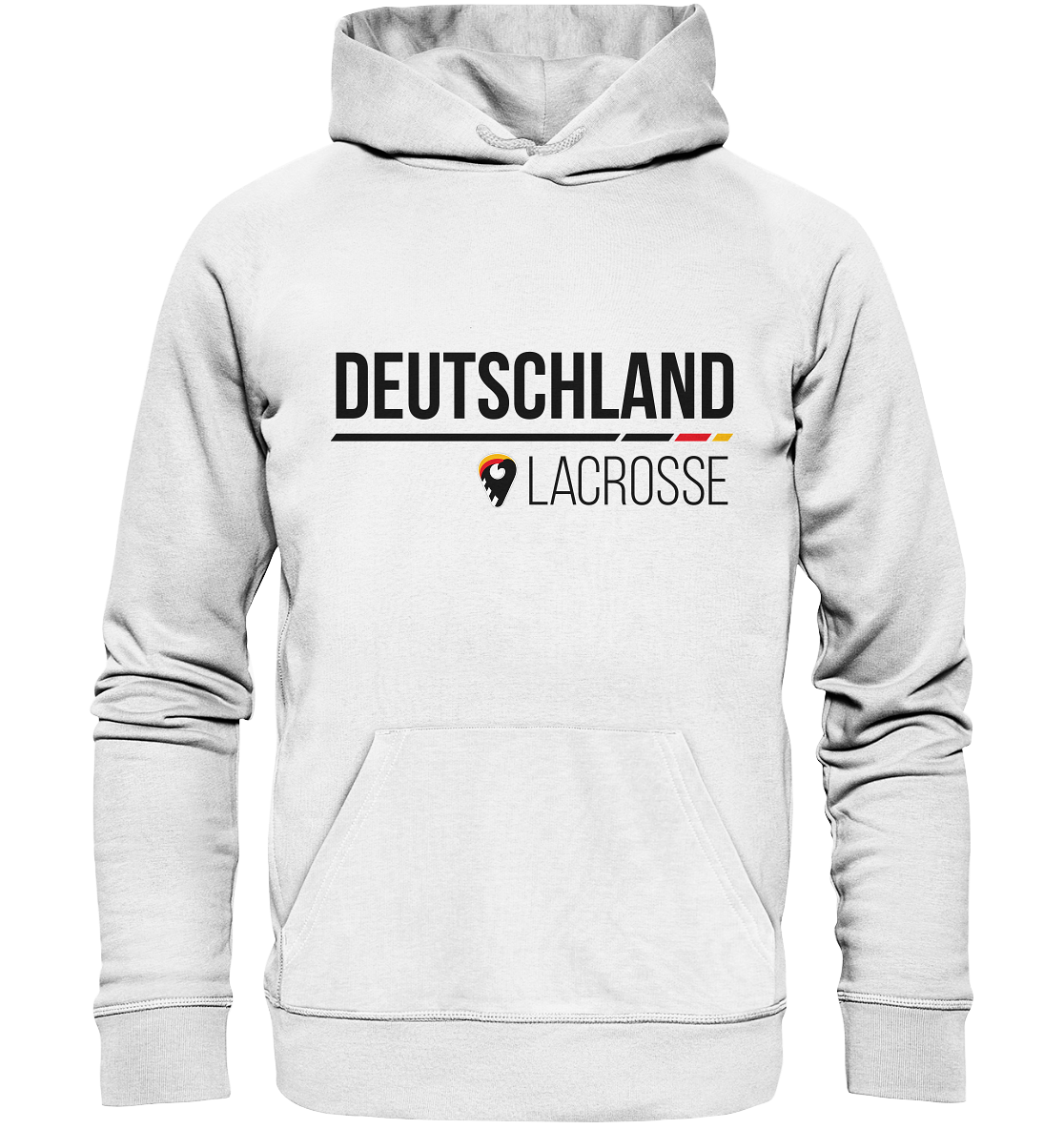 Germany Lacrosse Hoodie white - organic cotton