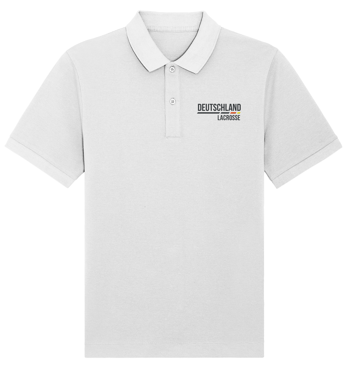 Poloshirt weiß (Stick) - Bio-Baumwolle