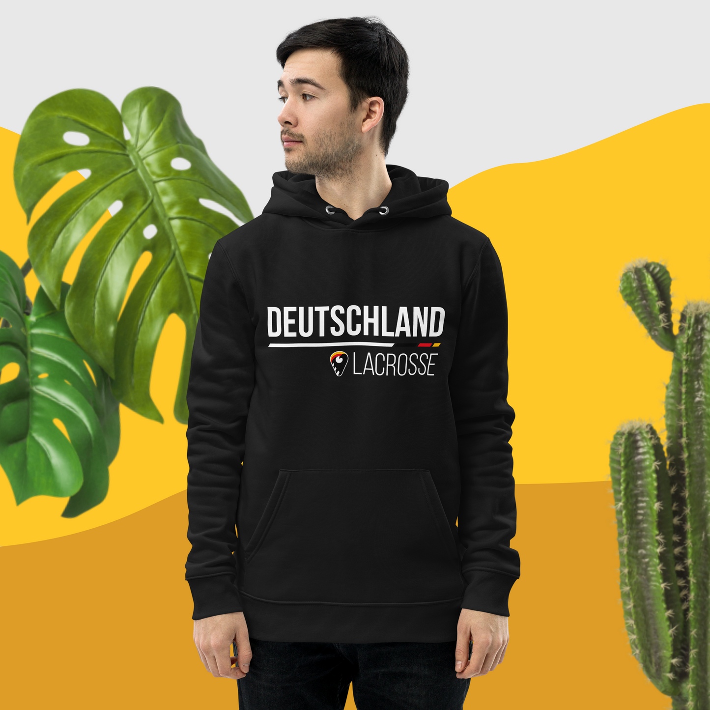 Deutschland Lacrosse Hoodie - Bio-Baumwolle