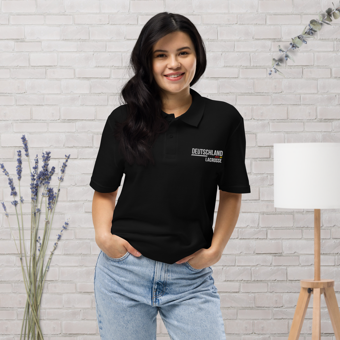 Poloshirt (Stick) - Bio-Baumwolle